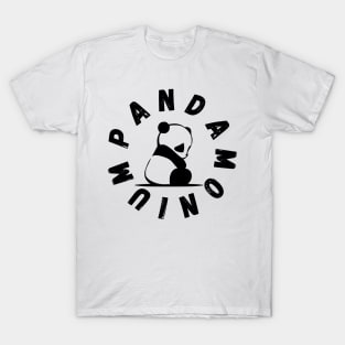 Pandamonium Funny Gift for Gothic Panda Lovers Pandemonium T-Shirt